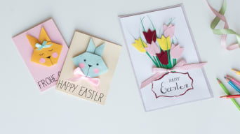 Happy Easter - send happy Easter wishes in a homemade Easter card.