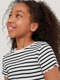 T-shirts rayés pour filles