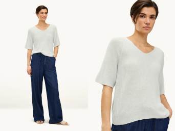 Pullover mit V-Ausschnitt