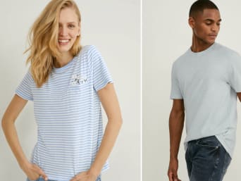 c und t shirts damen