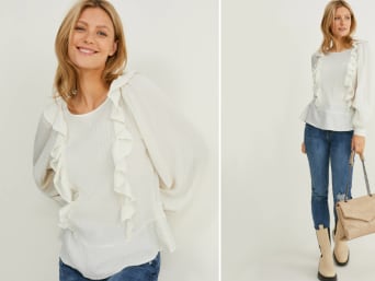 Blusas blancas en varios diseños | C\u0026A Online