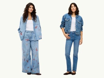 80er Style Frauen – Moderne Denim-Looks. 80er Style Frauen – Moderne Denim-Looks.