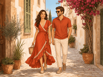Inspiration für den Sommerurlaub – Lässige Mode in warmem Terrakotta für Spanien Inspiration für den Sommerurlaub – Lässige Mode in warmem Terrakotta für Spanien
