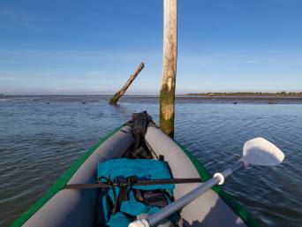 Canoa nel Delta del Po.