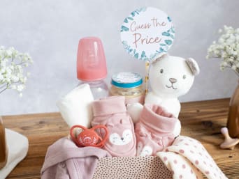 Play “price check” at your baby shower to keep your guests entertained. Play “price check” at your baby shower to keep your guests entertained.