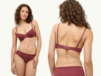 What is the perfect fit for a bra? A woman wearing a bra with a straight bra band. What is the perfect fit for a bra? A woman wearing a bra with a straight bra band.