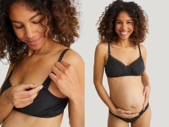 BH's voor zwangere vrouwen: Voedingsbeha's kunnen in de laatste weken van de zwangerschap gedragen worden.