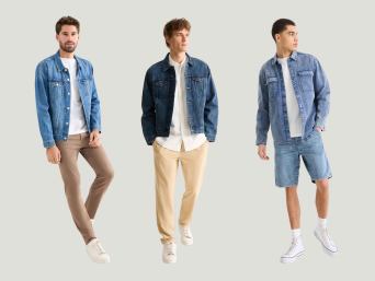 Jeansjacke kombinieren Herren: Männer mit Jeansjacken.