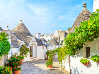 Percorsi in bici Puglia: visitare Alberobello in bici.
