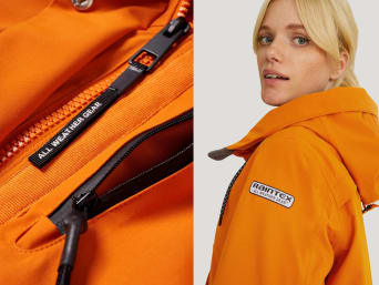 Weatherproof clothing: a windproof and waterproof jacket for outdoor activities.