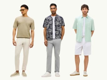 Outfit per festa in giardino da uomo: gli stili estivi si basano soprattutto su tessuti leggeri.
