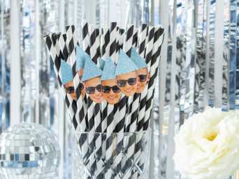 Tischdeko 18. Geburtstag: Lustige, personalisierte Strohhalme. Tischdeko 18. Geburtstag: Lustige, personalisierte Strohhalme.
