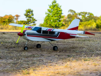 RC aeroplane: a foam model aeroplane suitable for beginners.