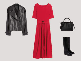 Disfraces caseros rápidos: prendas y accesorios para un disfraz de diablo para mujer.