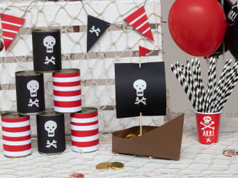 Versieringsideeën voor een piratenfeestje voor de kinderverjaardag
