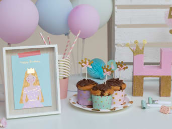 Feestje voor de kinderverjaardag met het thema prinsessen