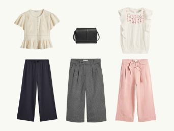Belijdenisoutfit– Inspiratie voor een combinatie van een blouse en broek of rok.
