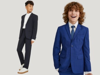 Belijdenisoutfit – Confirmatiekandidaten in feestelijke pakken. Belijdenisoutfit – Confirmatiekandidaten in feestelijke pakken.