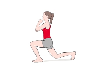 Strength training for runners: lunges. Strength training for runners: lunges.