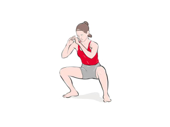 Strength exercise for runners: squats. 