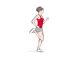 Running exercises: how to do heel raises.