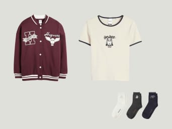 Kleidung mit passenden Motiven als Geschenkideen zum Harry Potter Geburtstag.