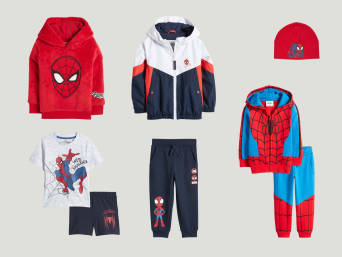 Kleidung für den Spiderman-Geburtstag. Kleidung für den Spiderman-Geburtstag.