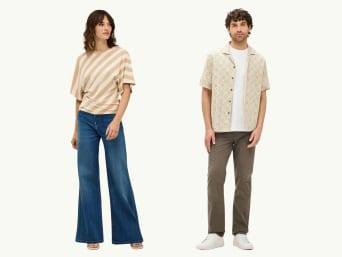 Minimalistische Outfits kombinieren: Dezente Muster sorgen für Abwechslung. Minimalistische Outfits kombinieren: Dezente Muster sorgen für Abwechslung.