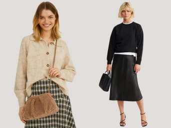 Combining simple clothes: wearing different materials will create an amazing look. Combining simple clothes: wearing different materials will create an amazing look.