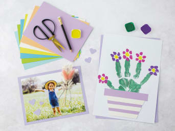 Tarjetas para el Día de los Abuelos: ejemplo de tarjeta y material necesario para elaborarla.