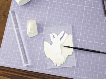 Making Easter Bunnies out of modelling clay: materials needed.