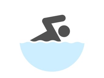 Schwimmabzeichen Kinder: Symbolbild für das Schwimmabzeichen Level 1.