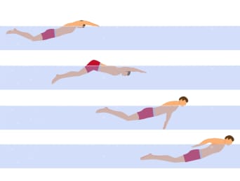 Swimming techniques: learn butterfly stroke movement sequences.