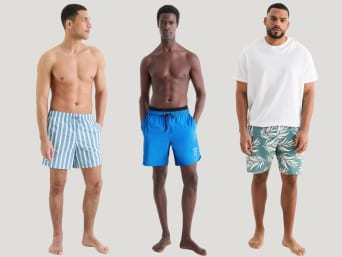 What size do I need – men wearing different coloured bathing boxer shorts. What size do I need – men wearing different coloured bathing boxer shorts.