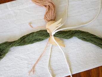 Taufgeschenk Schutzengel – Bastelschritt zwei.