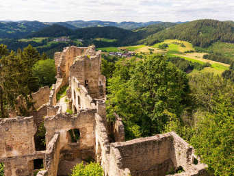 Burgruine Prandegg auf dem Burgen- und Schlösserweg im Mühlviertel. Burgruine Prandegg auf dem Burgen- und Schlösserweg im Mühlviertel.