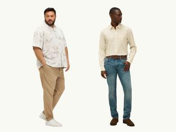 Boho-Outfits für Herren: Leinenhemden, weite Hosen und Lederjacken im Boho-Stil.