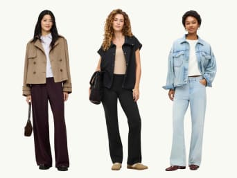 Enge oder weite Hosen kombinieren: Verschiedene Casual- und Business-Outfits mit Stoffhosen. Enge oder weite Hosen kombinieren: Verschiedene Casual- und Business-Outfits mit Stoffhosen.