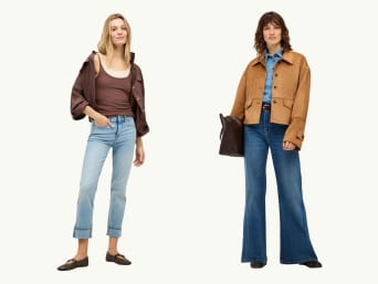 Enge und weite Hosen stylen: Verschiedene Hosenmodelle an Frauen mit verschiedenen Figurtypen. Enge und weite Hosen stylen: Verschiedene Hosenmodelle an Frauen mit verschiedenen Figurtypen.