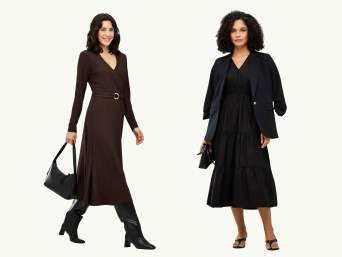 Kleid kombinieren für jede Jahreszeit: Mit dem richtigen Layering kannst du das ganze Jahr über Kleider tragen.