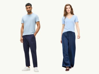Matching outfits – Coppia indossa un outfit coordinato.