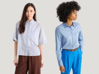 Pastel-coloured outfits paired with bold colours.