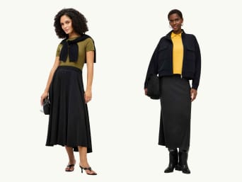 What to wear with a midi-skirt: calf-length skirts in different styles. What to wear with a midi-skirt: calf-length skirts in different styles.