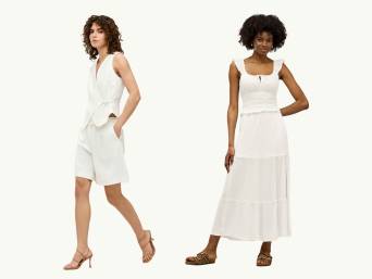Outfit total white da donna per diverse occasioni: tre esempi di look total white.