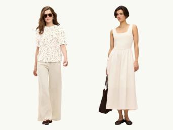 Outfit total white per diverse occasioni.
