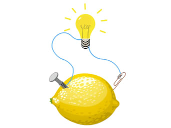 Pila al limone – Infografica per costruire una batteria con il limone.
