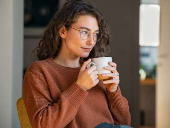 Teplé domácí oblečení.