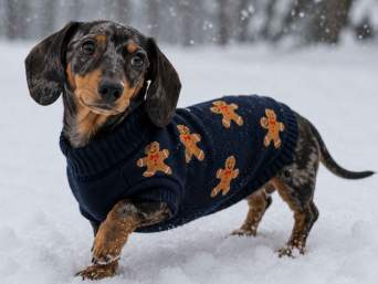Niedlicher Winterpullover für Hunde. Niedlicher Winterpullover für Hunde.