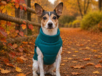 Wärmende Winterjacke für Hunde. Wärmende Winterjacke für Hunde.