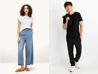 Pantalons taille élastique